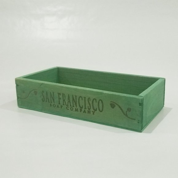 San Francisco Soap Company - Wood Display Box - Faded Green - Picture 2 of 13